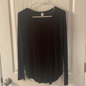 Black Old Navy Ripped Long Sleeve